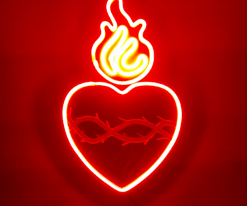 Cuore Sacro - Lampada Led Neon flex