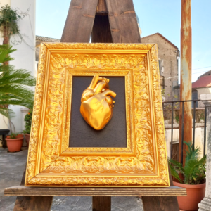 Golden Heart - Cuore Anatomico Oro