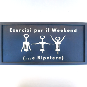 Quadro esercizi per il weekend